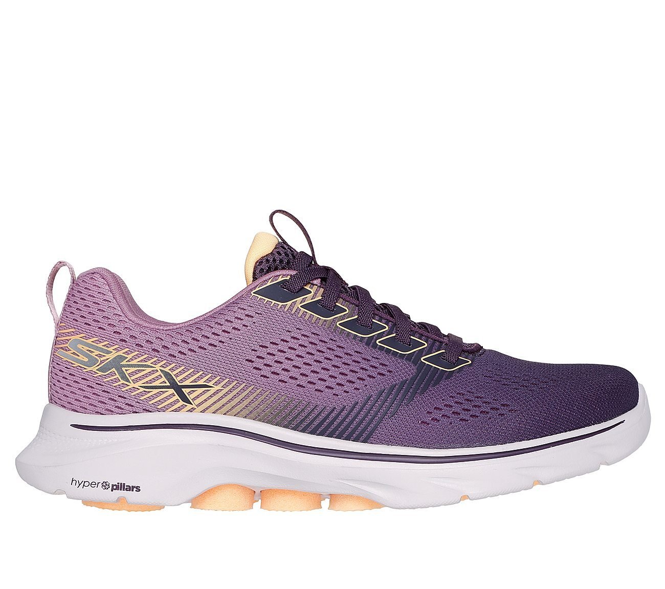 GO WALK 7, PLUM Footwear Lateral View