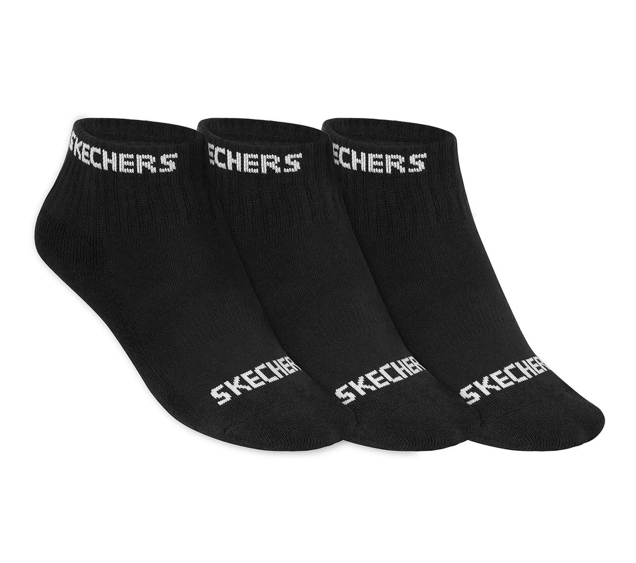 3PK KIDS HALF TERRY ANKLE, BLACK Accessories Lateral View