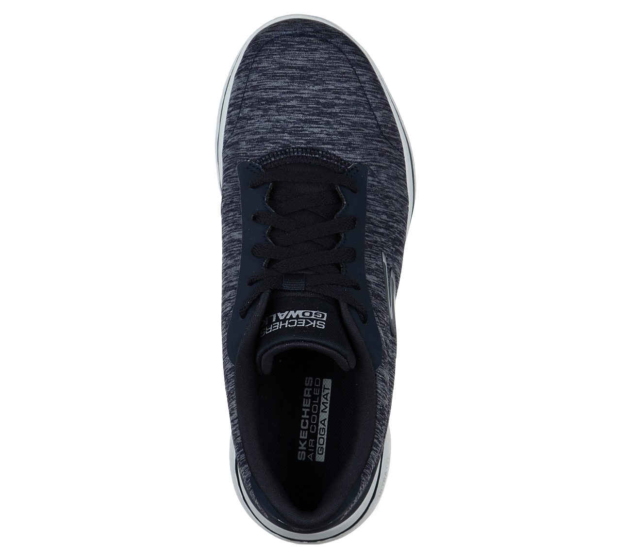 GO WALK 5-TRUE, NAVY/WHITE Footwear Top View