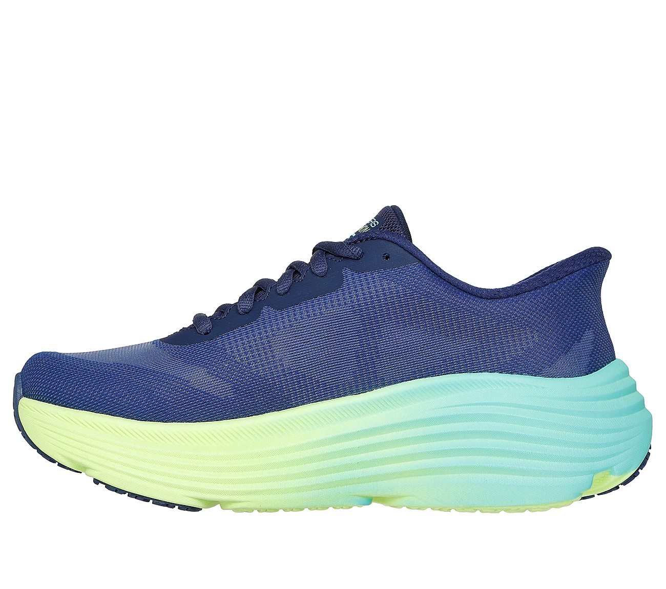 MAX CUSHIONING ENDEAVOUR - HA, NAVY/LIME Footwear Left View