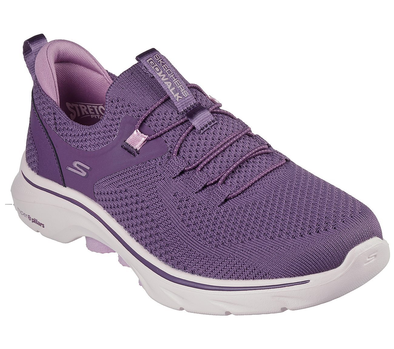 GO WALK 7 - ABIE, PLUM Footwear Right View