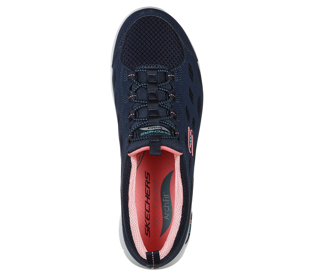 ARCH FIT REFINE, NAVY/CORAL Footwear Top View