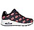 Rolling Stones: Uno - Say It Loud, BLACK/RED Footwear Lateral View