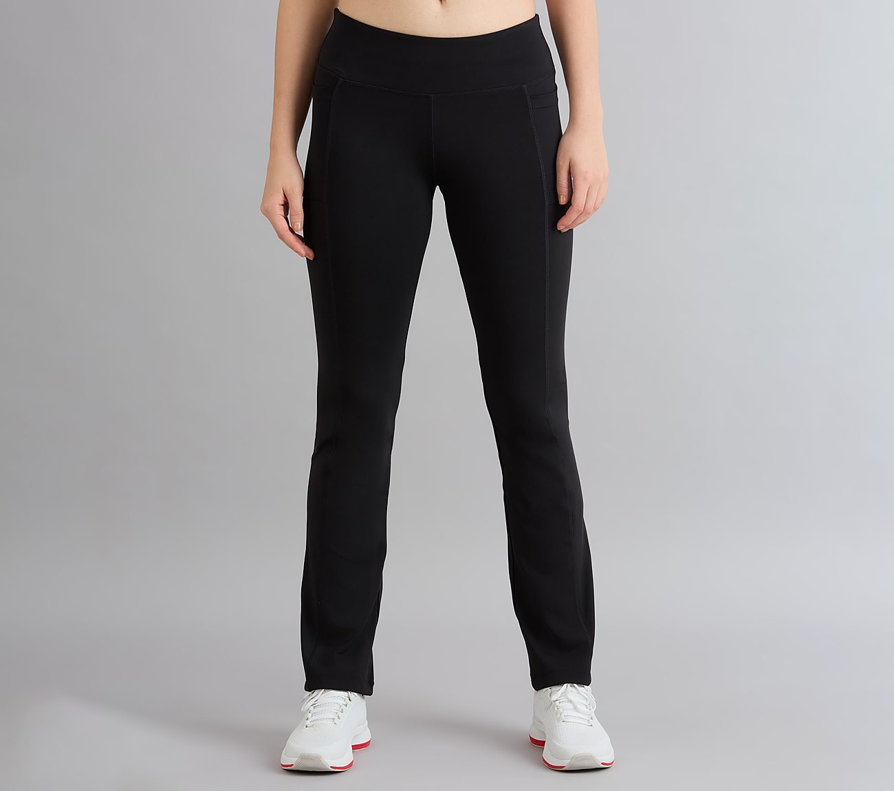 FLARED PANT WITH POCKETS, BLACK