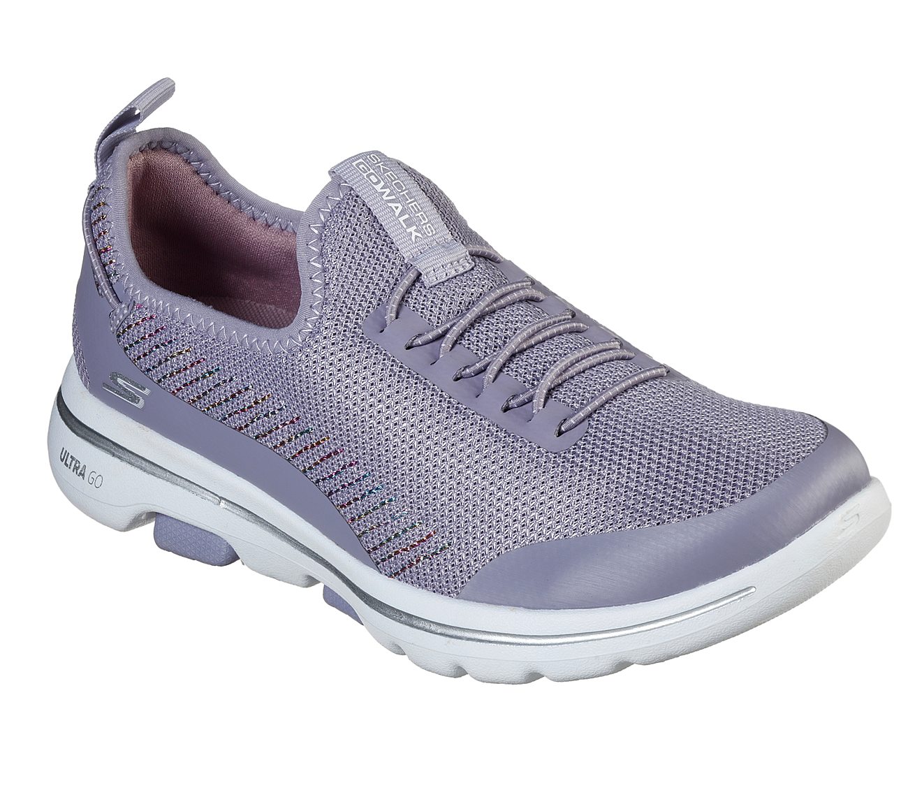 GO WALK 5-PROLIFIC, LAVENDER Footwear Lateral View