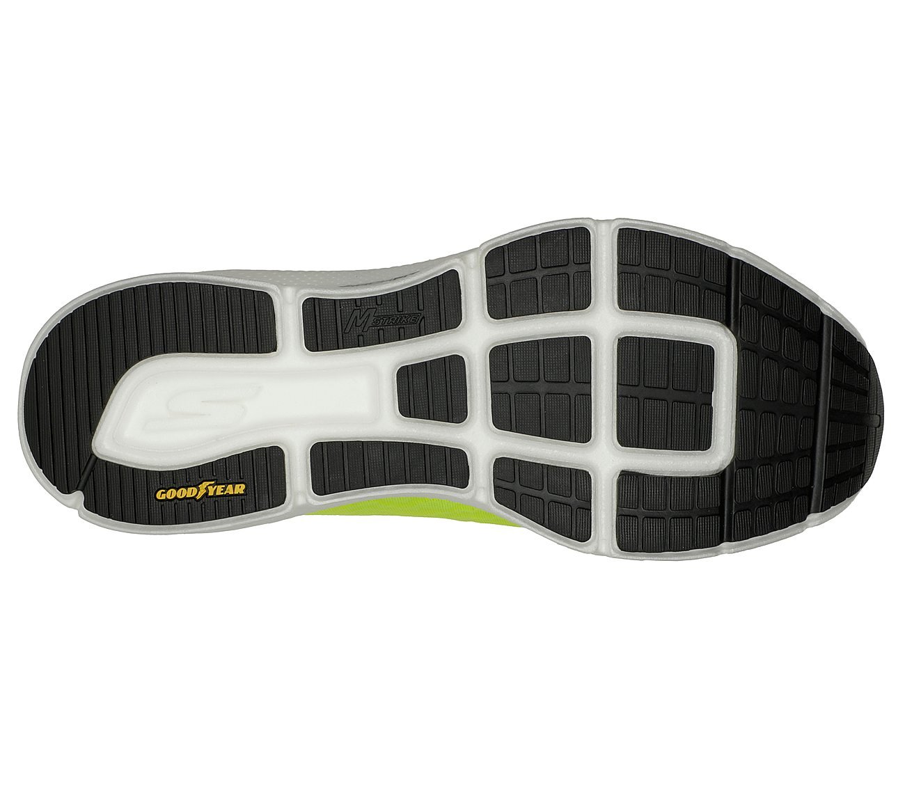 GO RUN RIDE 10, YELLOW/WHITE Footwear Bottom View