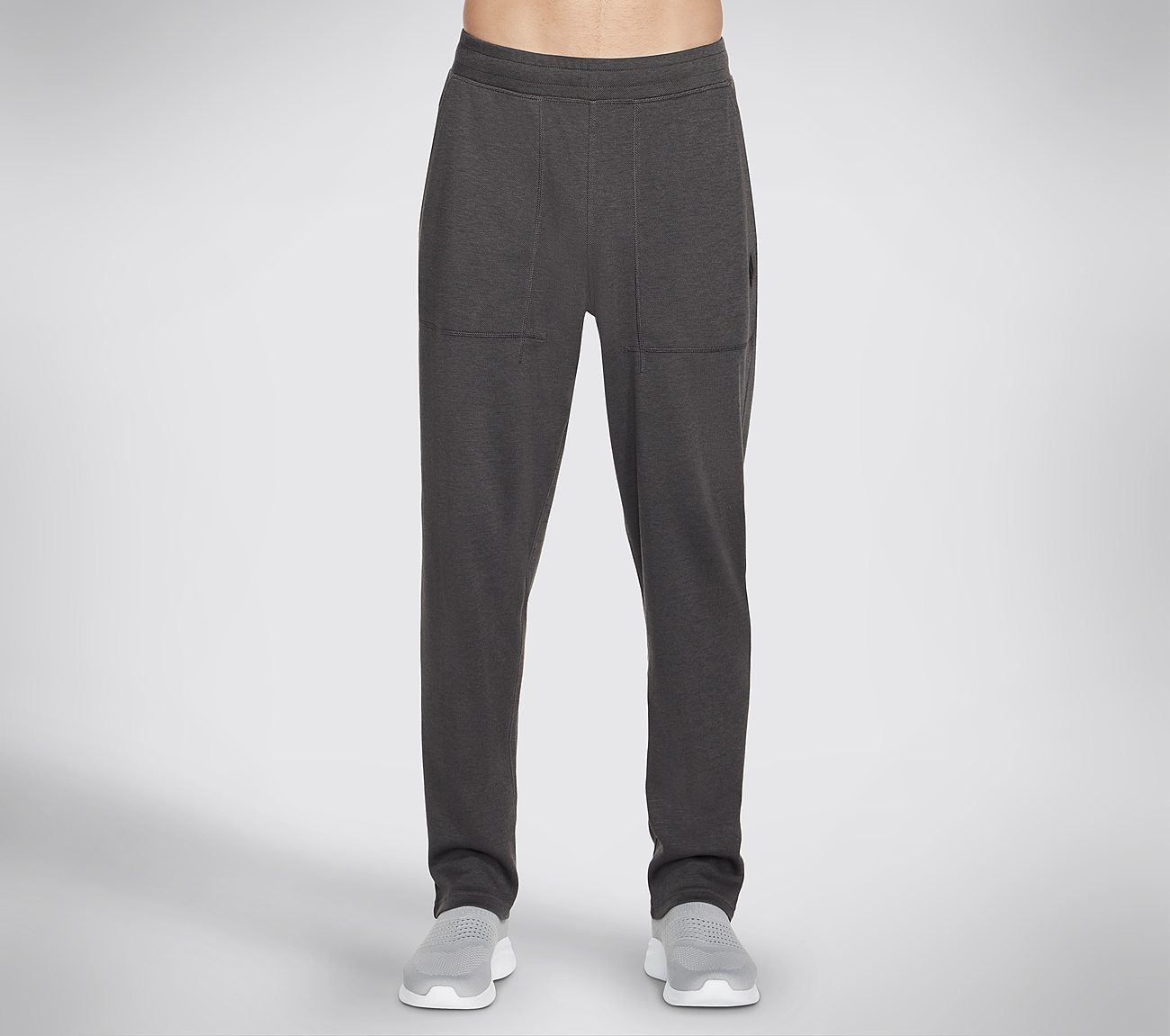 GOKNIT PIQUE LOUNGE PANT, CCHARCOAL Apparel Lateral View