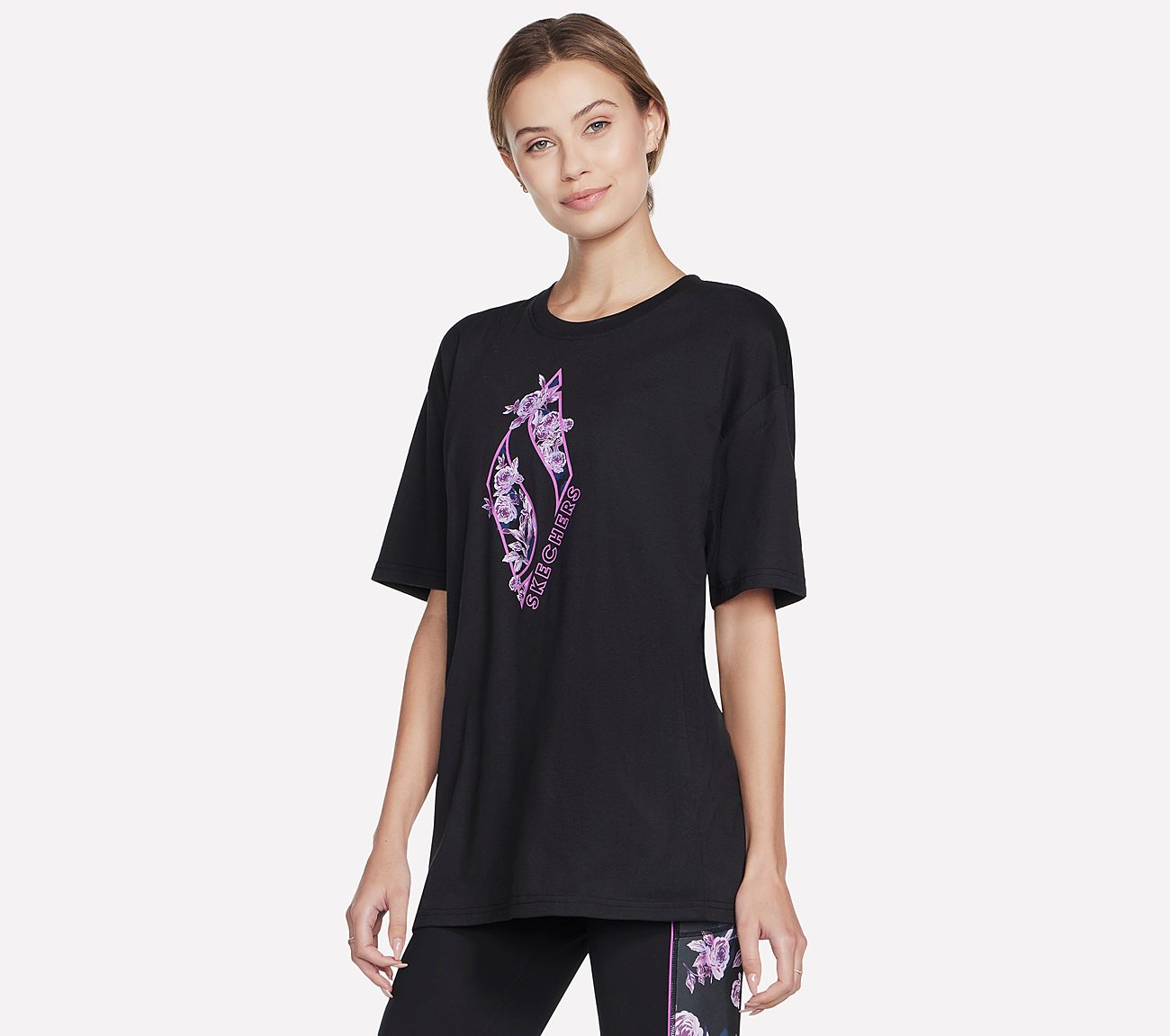 WINTER BLOOMS DIAMOND EVERYBO, BBBBLACK Apparels Bottom View