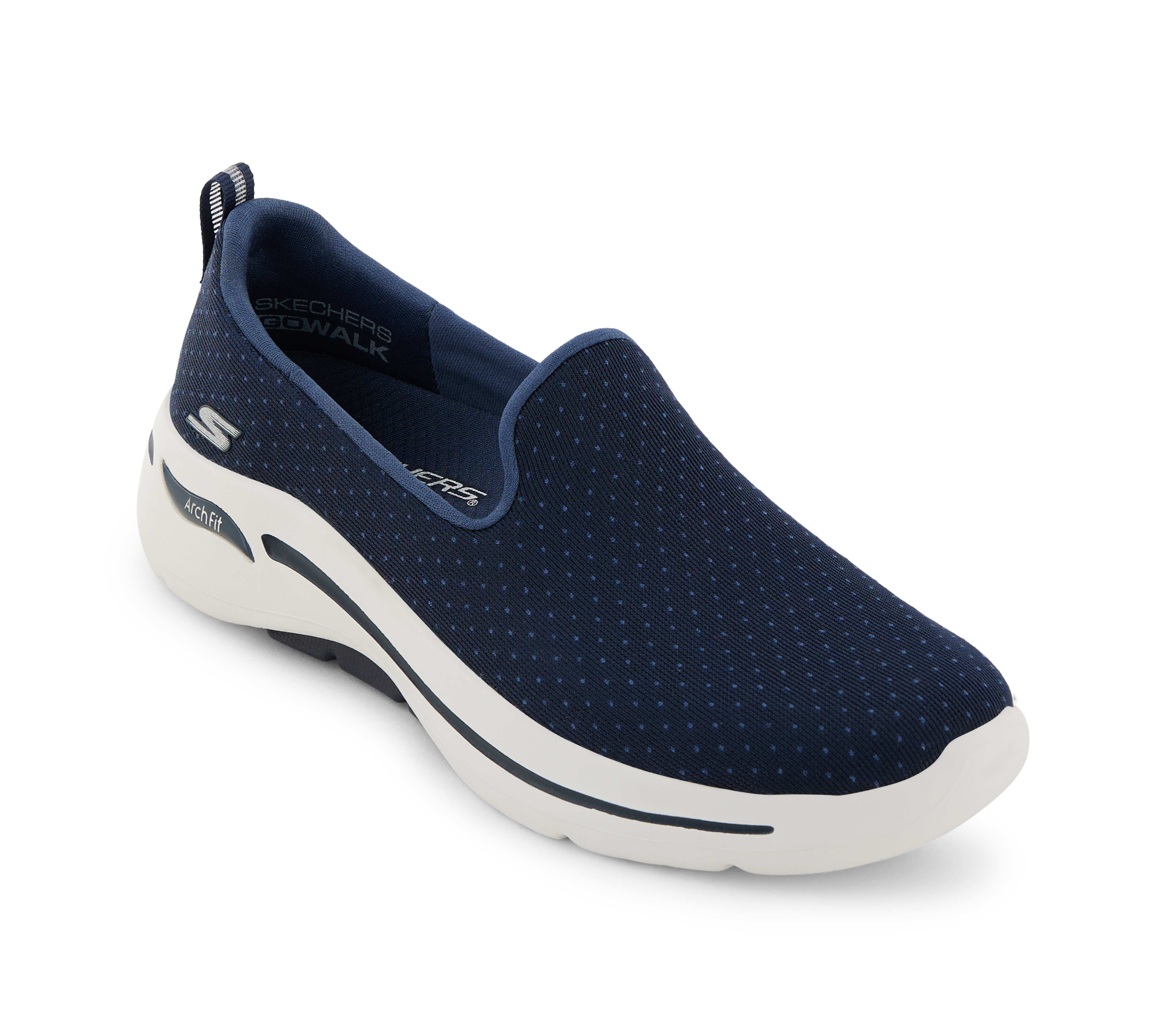 GO WALK ARCH FIT - MORNING ST, NNNAVY Footwear Lateral View