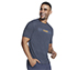 PAST TIME T-SHIRT, CHARCOAL/NAVY Apparels Bottom View