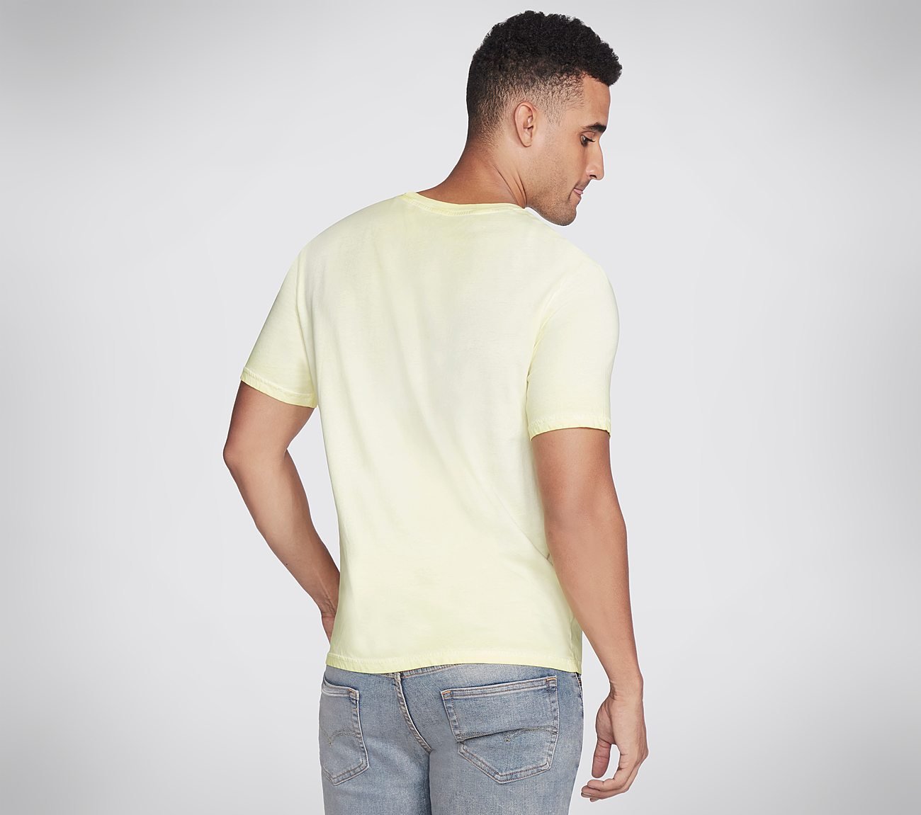 TRIPLE S WASH TEE, LIME Apparel Top View
