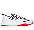 SKECHERS VIPER COURT RALLY, WHITE/NAVY/RED Footwear Lateral View