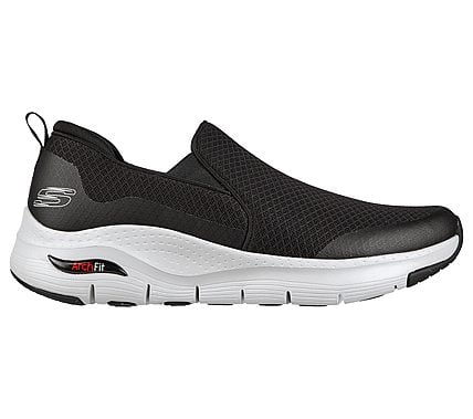 ARCH FIT-BANLIN, BLACK/WHITE Footwear Right View