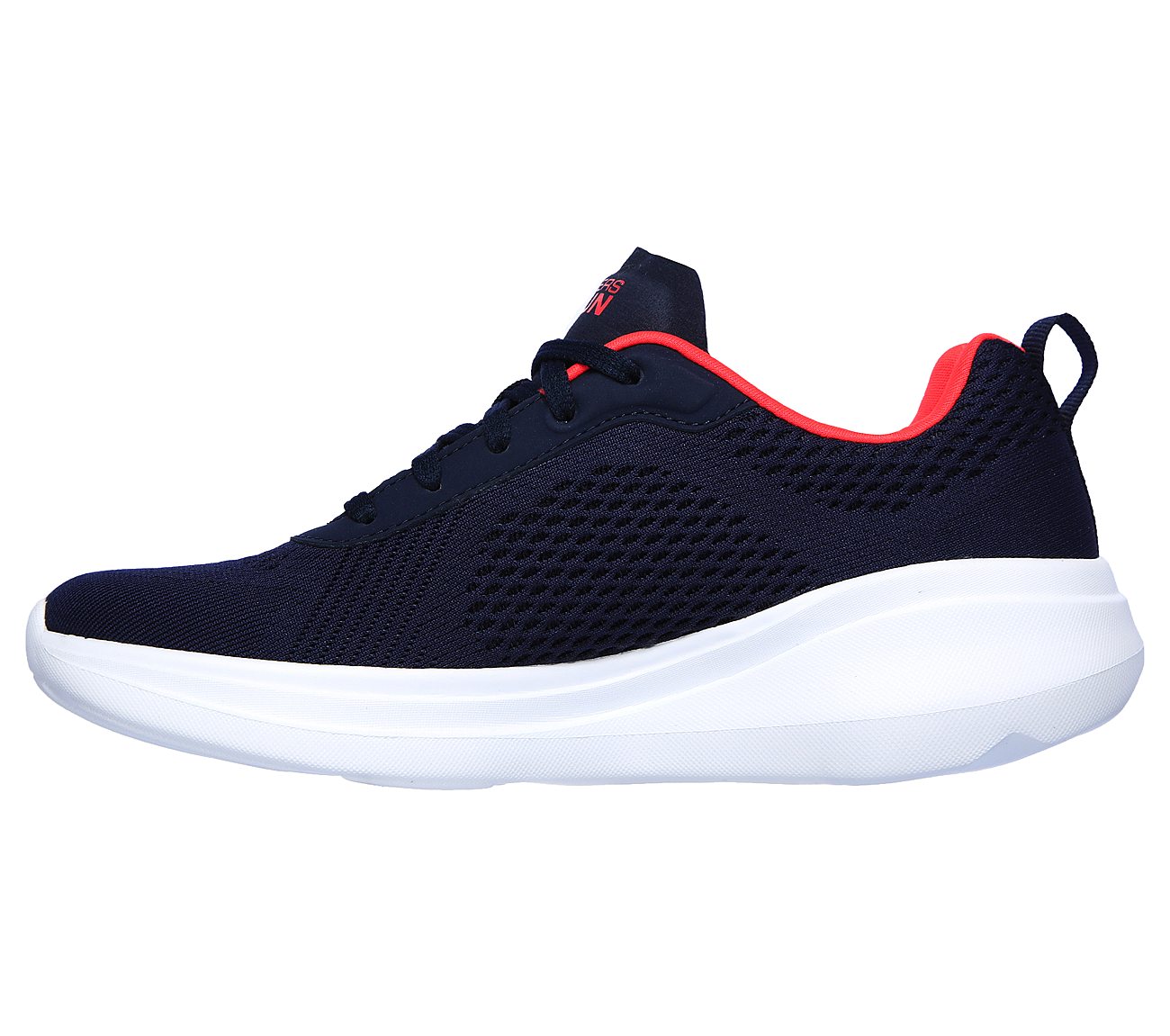 GO RUN FAST-GLIDE, NAVY/HOT PINK Footwear Left View