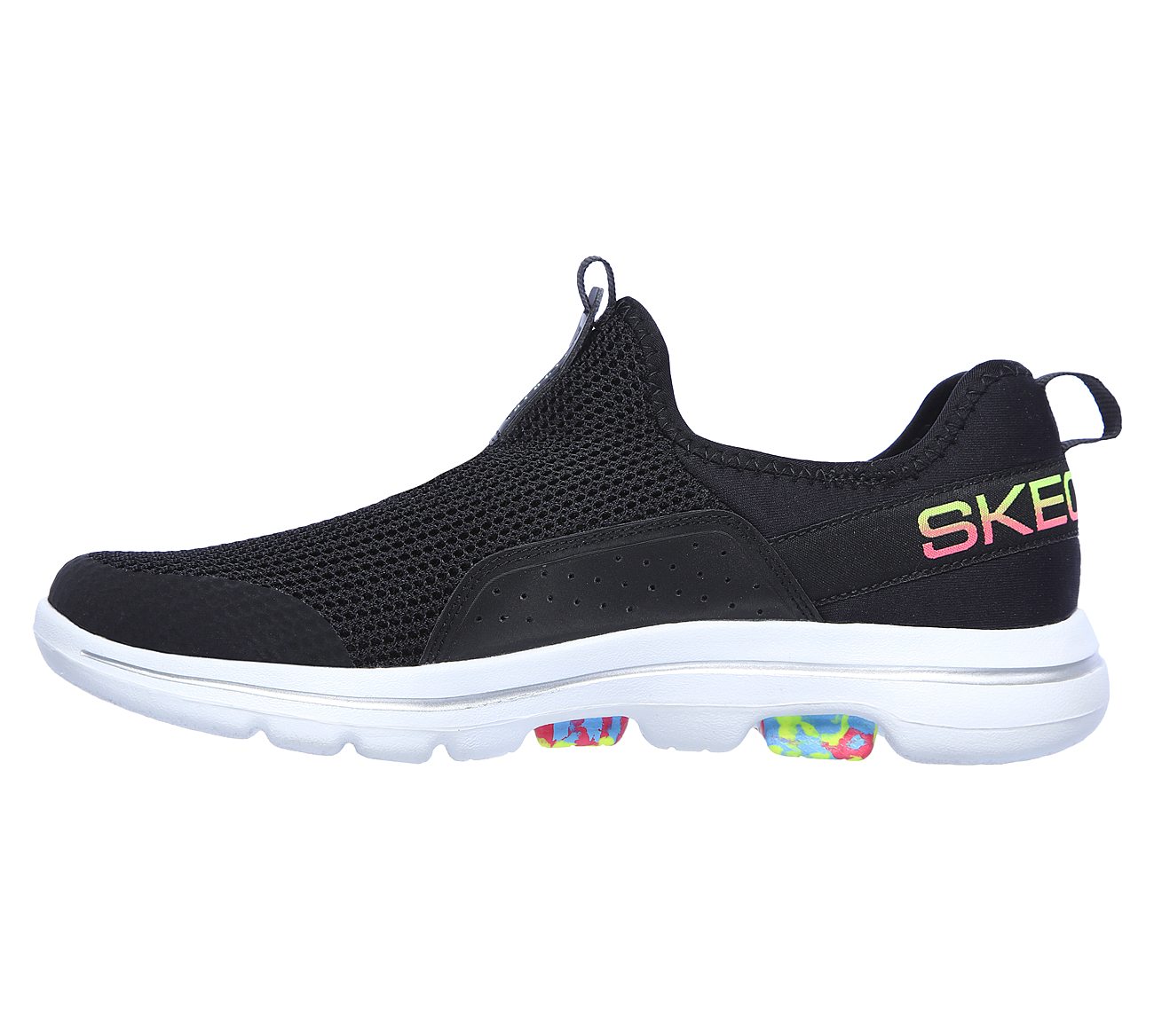 GO WALK 5 - PARADE, BLACK/MULTI Footwear Left View