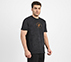 ACID WASH GRAPHIC T-SHIRT, BLACK