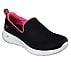 GO WALK JOY-CENTERPIECE, BLACK/HOT PINK Footwear Lateral View