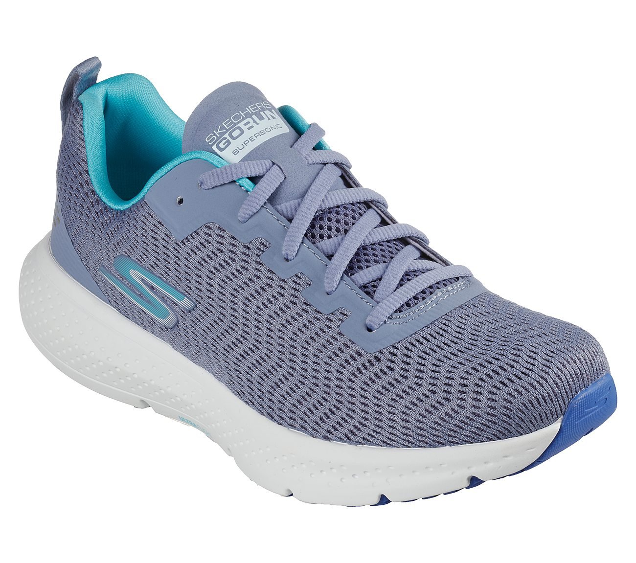 GO RUN SUPERSONIC, SLATE Footwear Right View