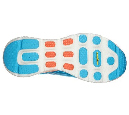 GO RUN MAXROAD 5, BLUE/ORANGE Footwear Bottom View