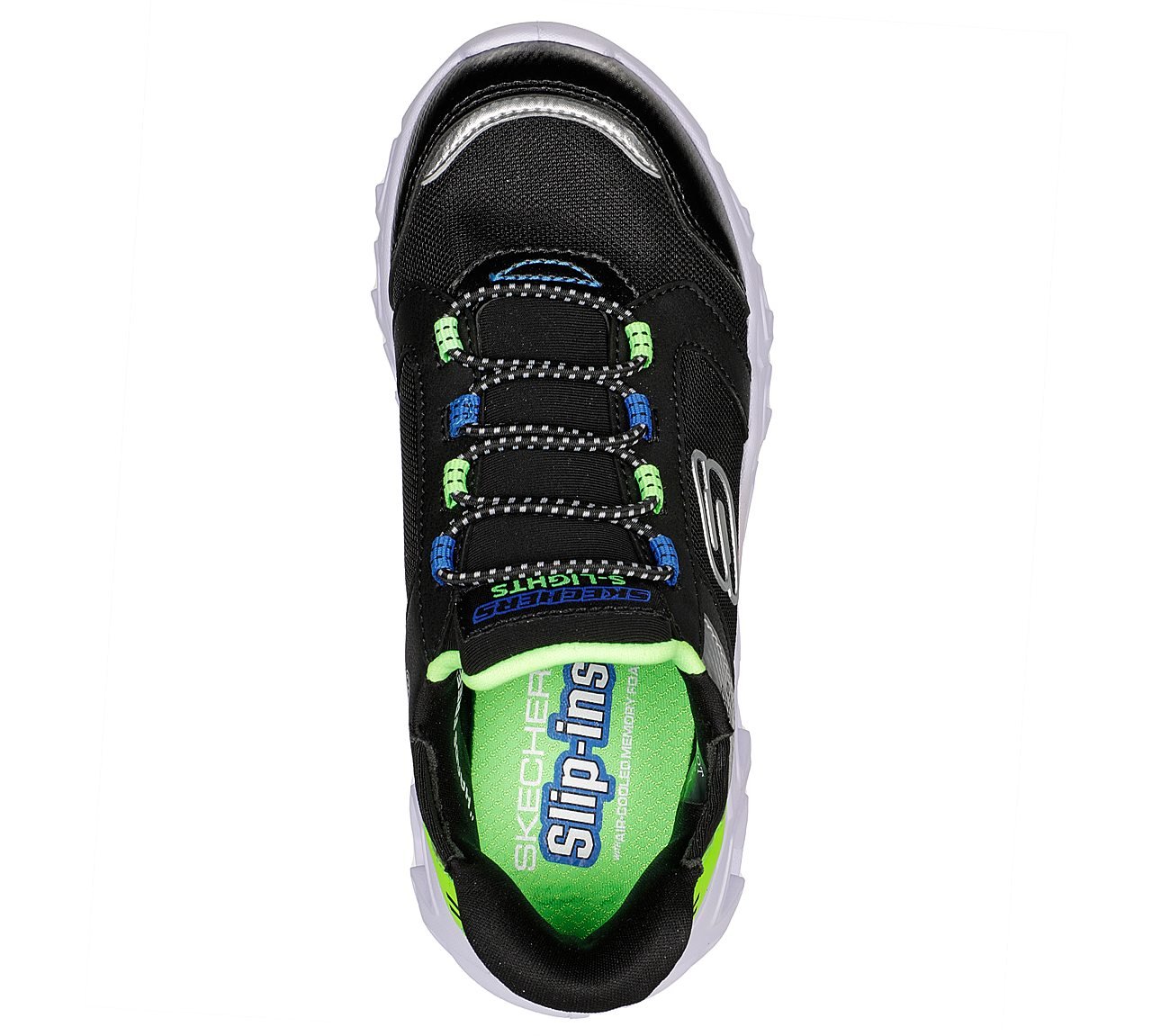 HYPNO-FLASH 2.0 - ODELUX, BLACK/LIME Footwear Top View