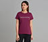 CREW NECK DIAMONTE T-SHIRT, BURGUNDY/PINK