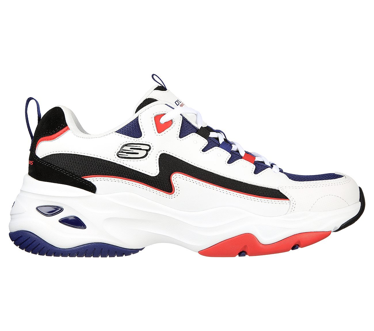 D'LITES 4.0 - ENERGY CODE, WHITE/NAVY/RED Footwear Lateral View