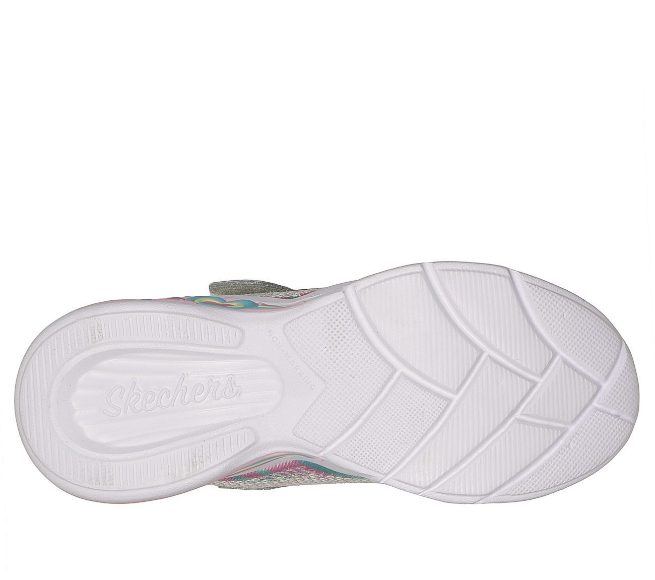 SWEETHEART LIGHTS -LETS SHINE, SILVER/MULTI Footwear Bottom View