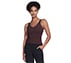 GOSCULPT V NECK TANK, BURGUNDY/BROWN