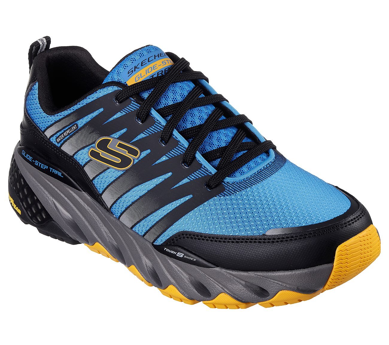 GLIDE-STEP TRAIL, BLUE/BLACK Footwear Right View