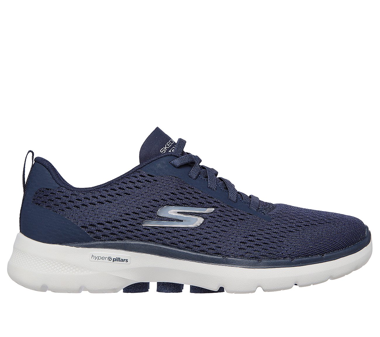 Skechers Navy/White Go Walk 6 Bold Vis Womens Lace Up Shoes Style ID 124512 India