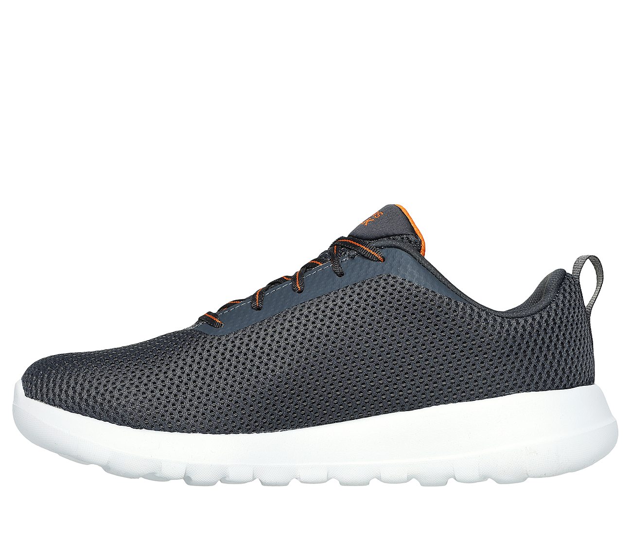 GO WALK MAX- EFFORT, CHARCOAL/ORANGE Footwear Left View