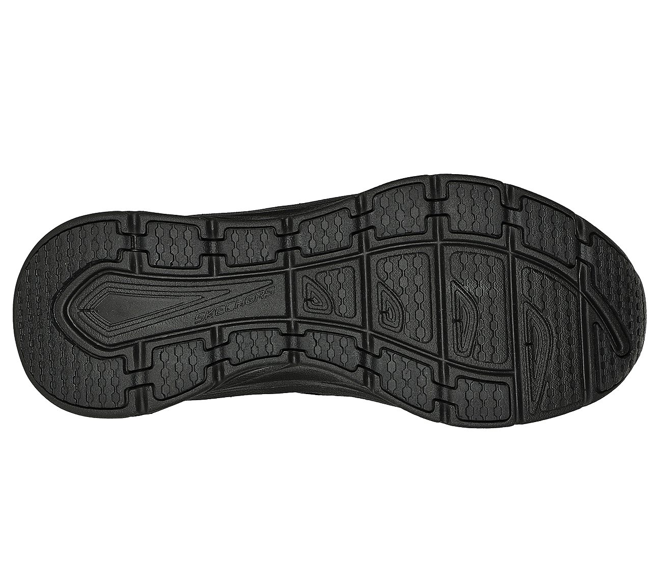 Skechers Slip-ins Relaxed Fit®: D'Lux Walker - Orford, BBLACK Footwear Bottom View