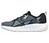 GO RUN ELEVATE, BLACK/AQUA Footwear Bottom View