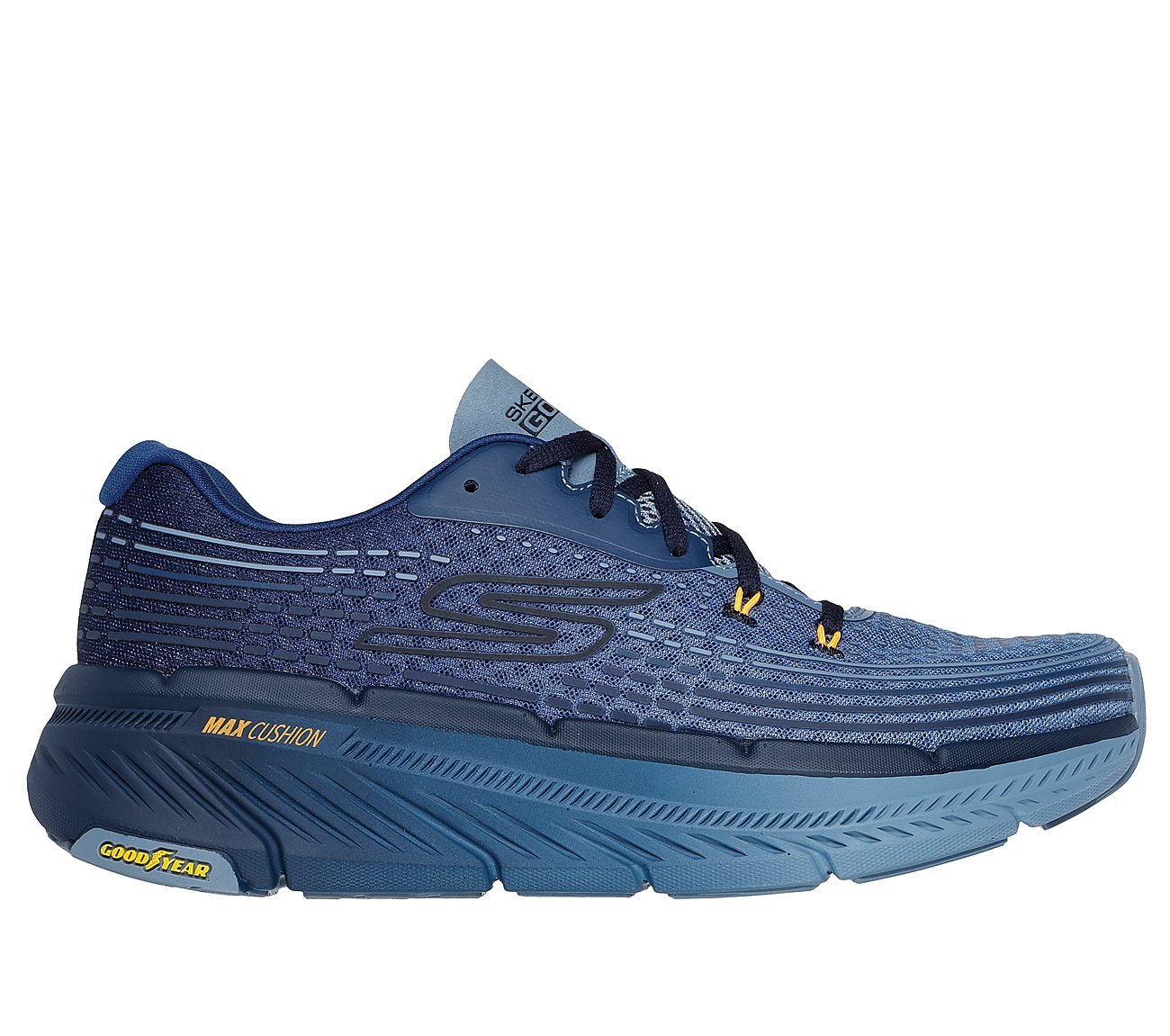 MAX CUSHIONING PREMIER 2.0 - VIVID 2, NAVY Footwear Lateral View