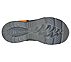 DINO-LIGHTS, BLACK/ORANGE Footwear Bottom View