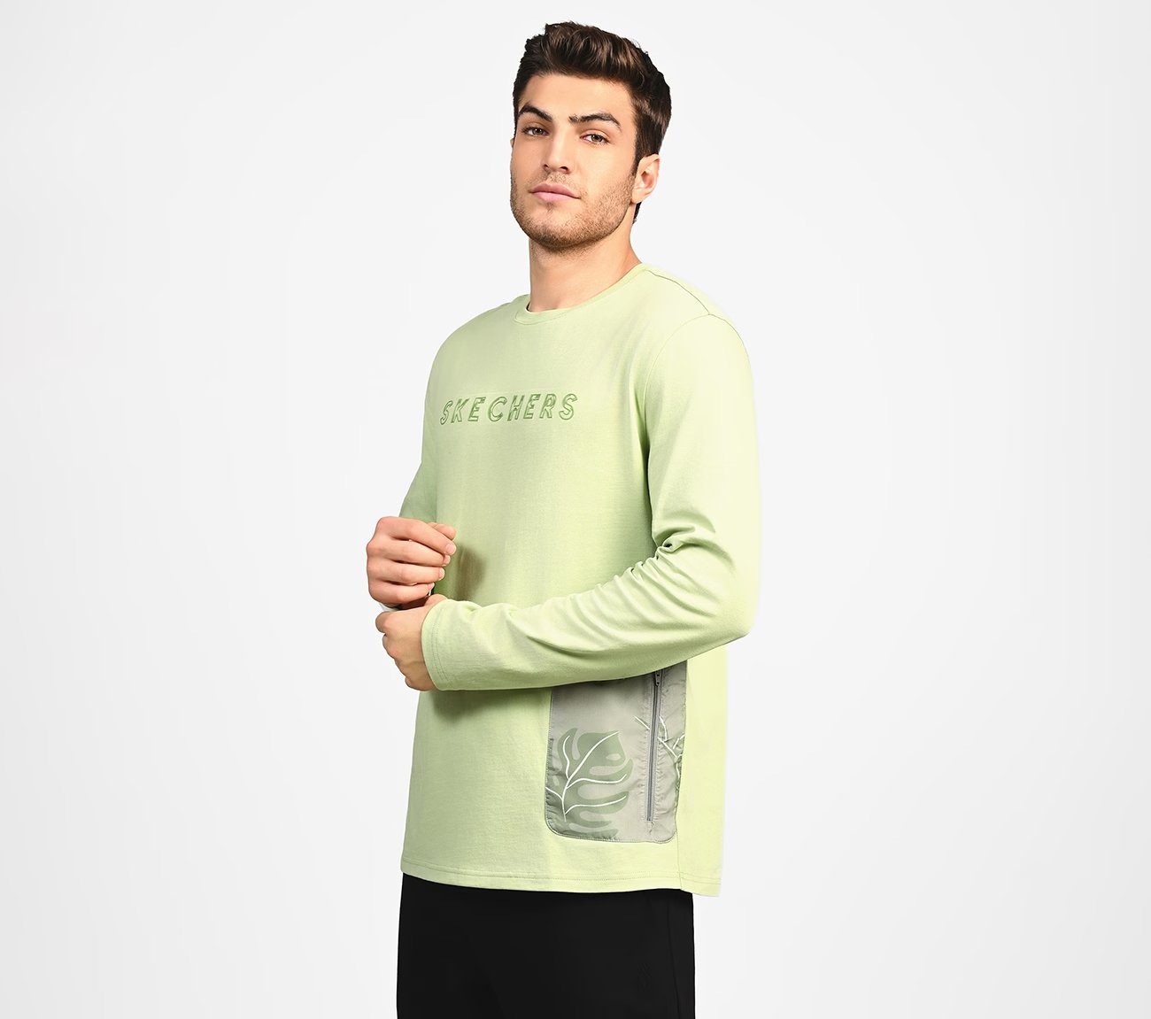 OASIS RANGER TEE, CHARCOAL/LT. GRAY Apparels Top View