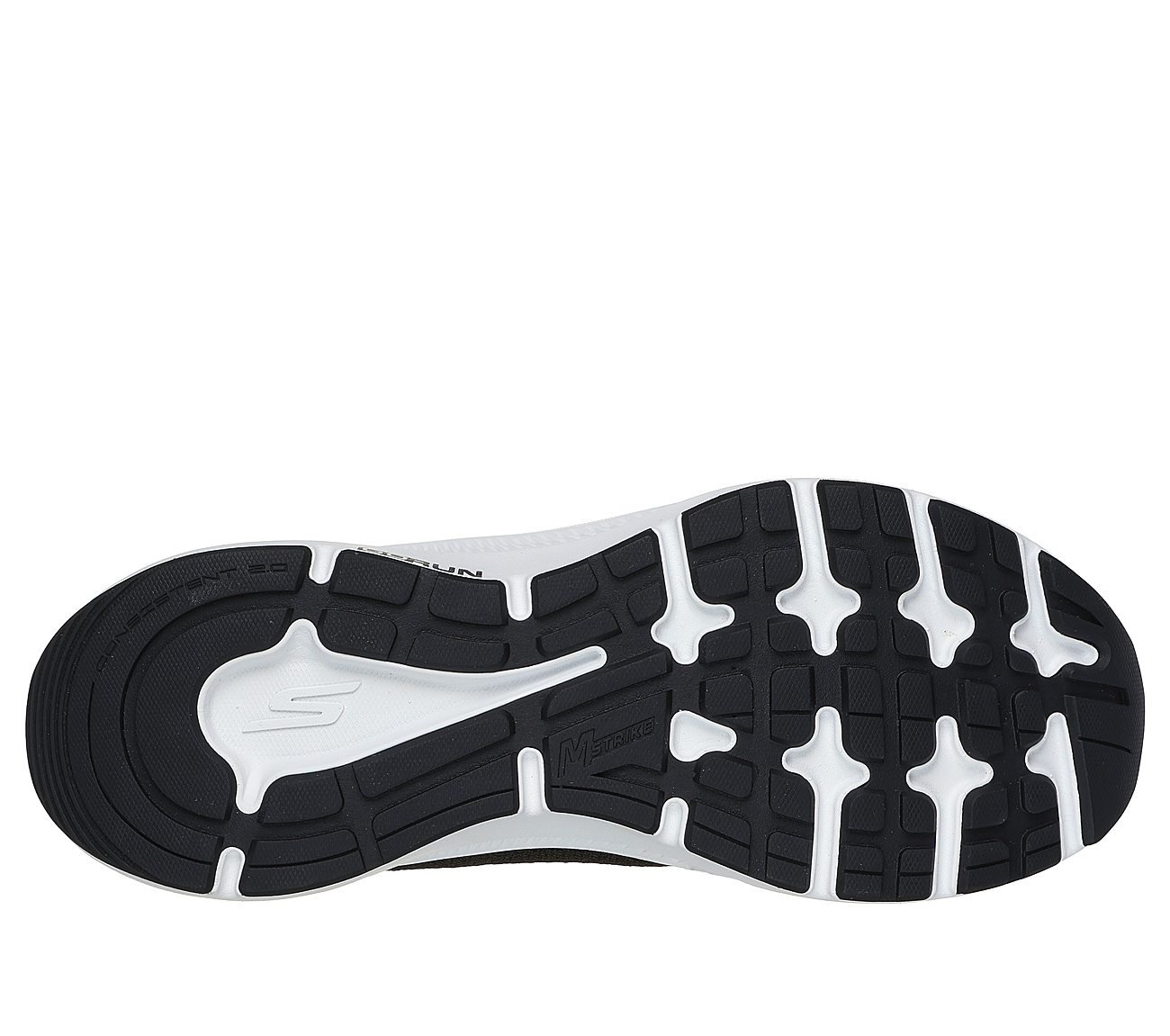 GO RUN CONSISTENT 2, BLACK/WHITE Footwear Bottom View