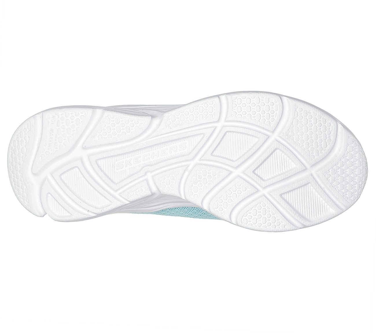 WAVY LITES - BLISSFULLY FREE, AQUA Footwear Bottom View