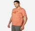 ON THE ROAD HEAD START TEE, OORANGE Apparels Top View