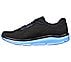 GO RUN RIDE 10, BLACK/LIGHT BLUE Footwear Left View