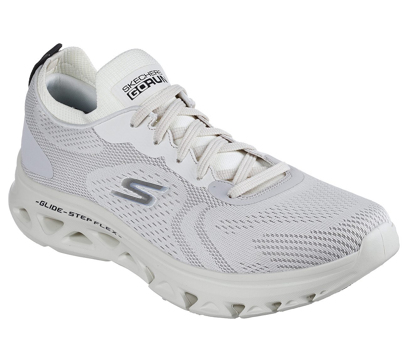 GO RUN GLIDE-STEP FLEX-RADAR, WHITE BLACK Footwear Right View