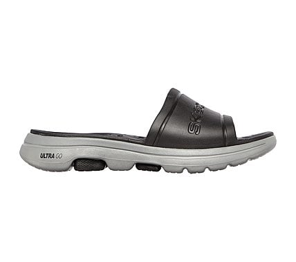 GO WALK 5 - SURFS OUT, BLACK/GREY Footwear Right View