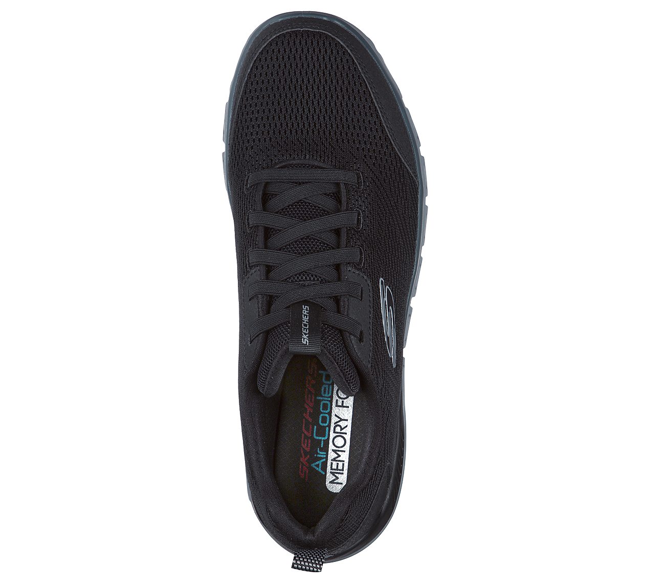 GLIDE-STEP, BLACK/GREY Footwear Top View