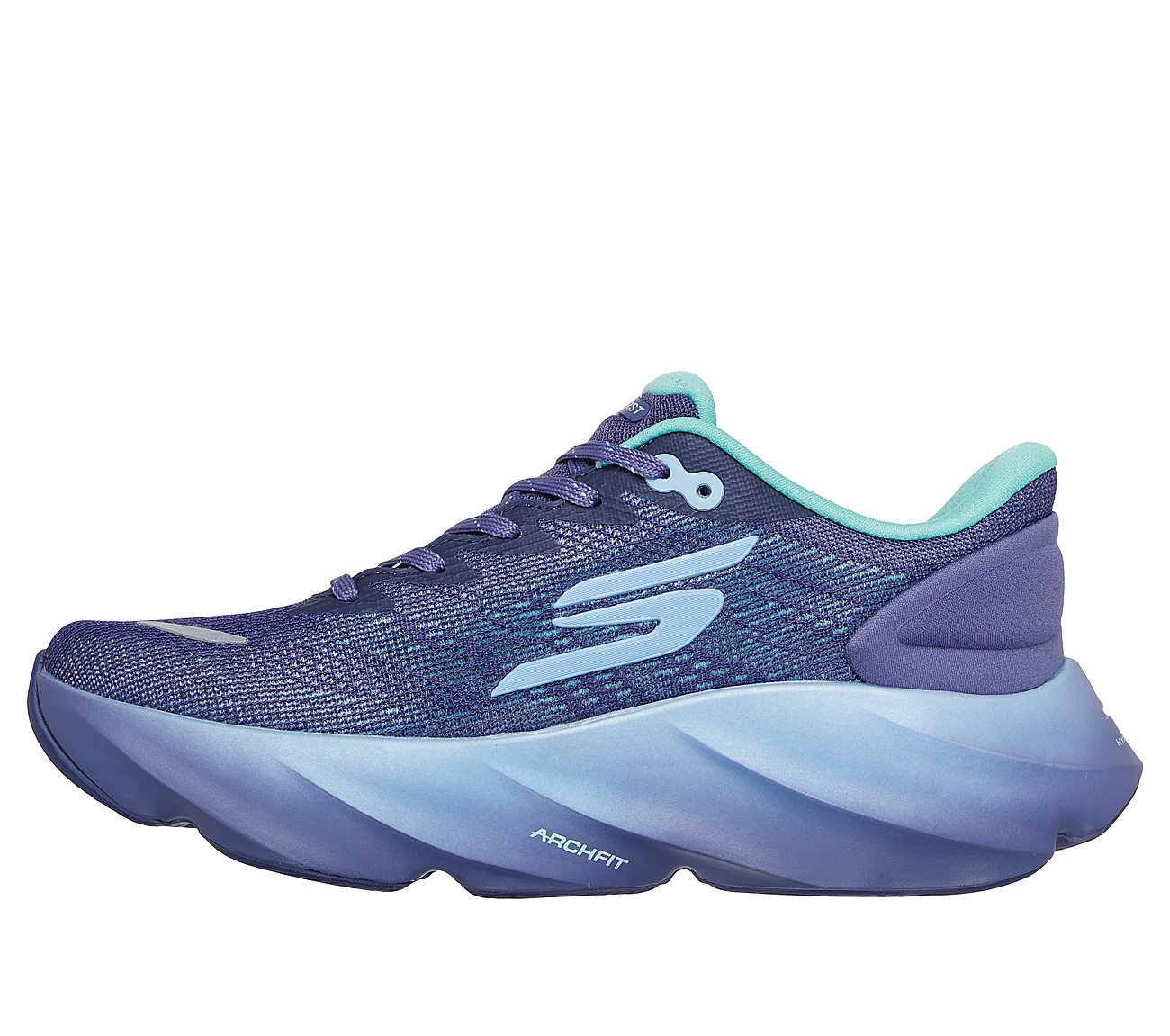 SKECHERS AERO BURST, PERIWINKLE/AQUA Footwear Left View