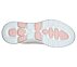 GO WALK 5, OFF WHITE/PINK Footwear Bottom View