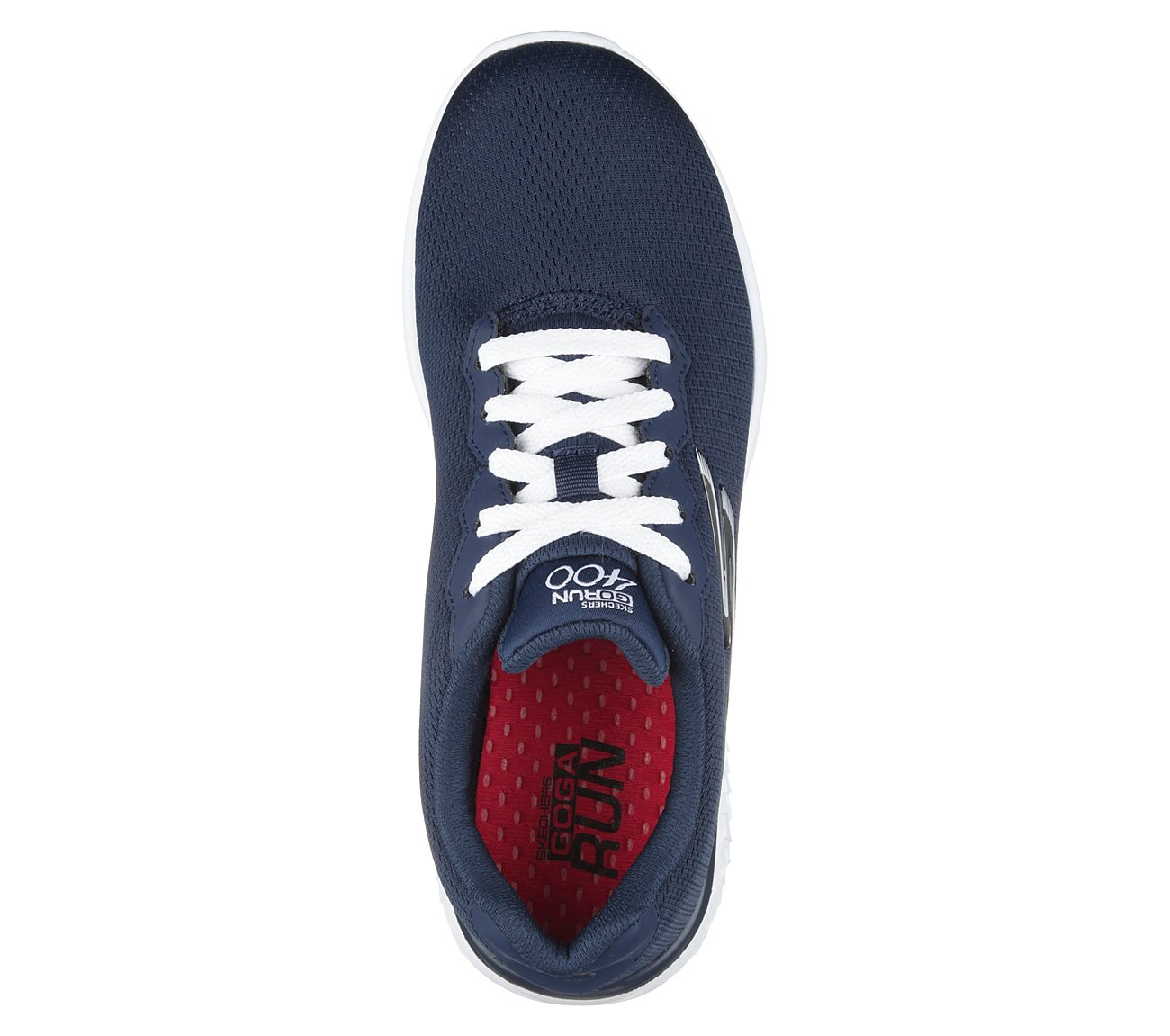 GO RUN 400 - ACTION, NAVY/WHITE Footwear Top View