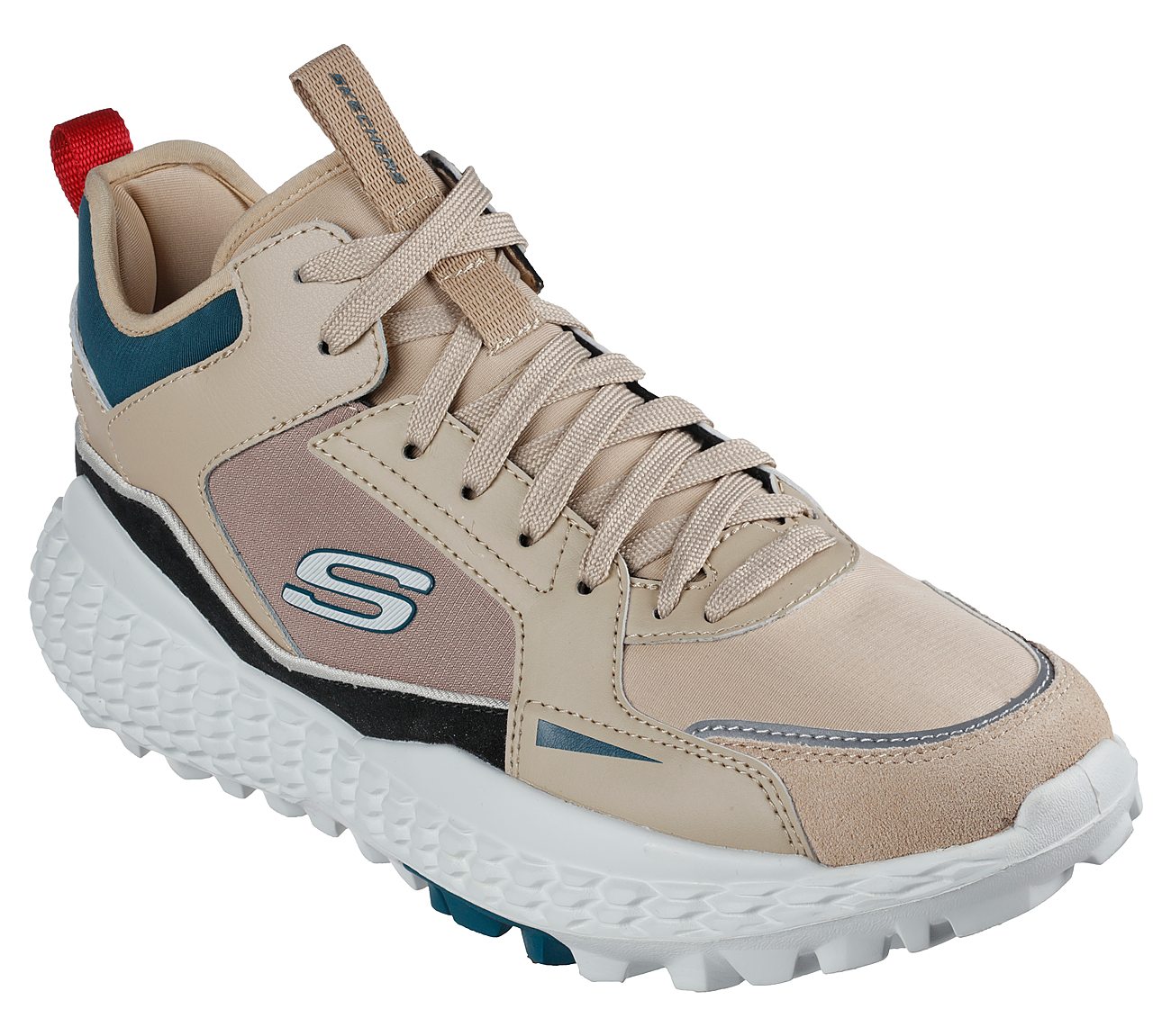 SKECHERS MONSTER-VERTEX, NATURAL/MULTI Footwear Lateral View