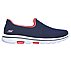GO WALK 5, NAVY/CORAL Footwear Lateral View