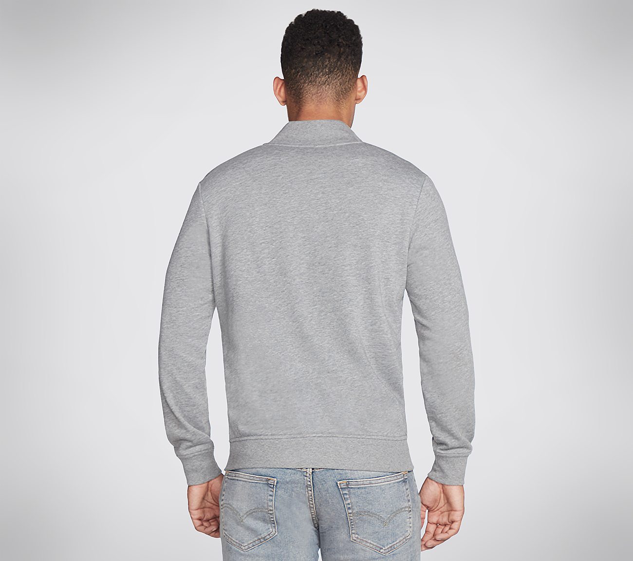 THE HOODLESS HOODIE GOWALK EV, LIGHT GREY Apparels Top View