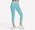 GOWALK HW 7/8 LEGGING II, WHITE/TURQUOISE Apparels Top View